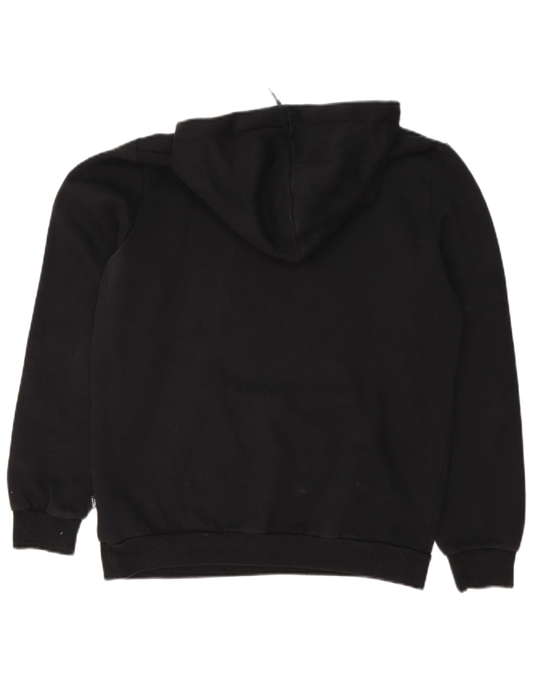 Puma Mens Graphic Hoodie Jumper Small Black Cotton