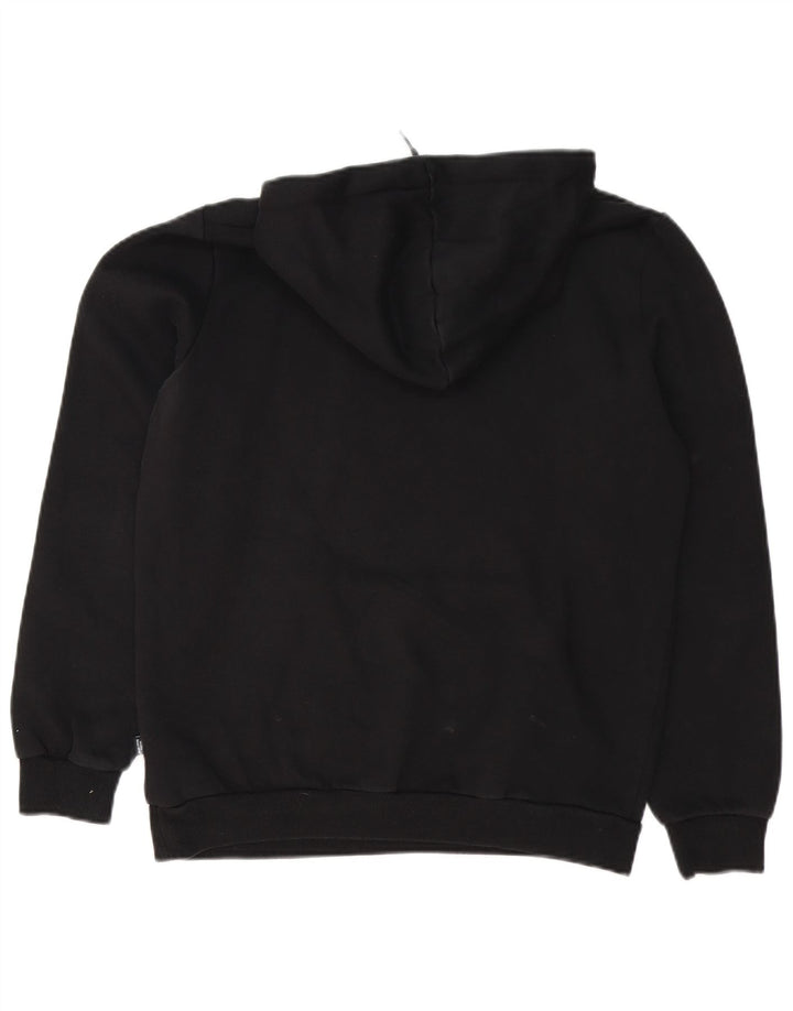 Puma Mens Graphic Hoodie Jumper Small Black Cotton