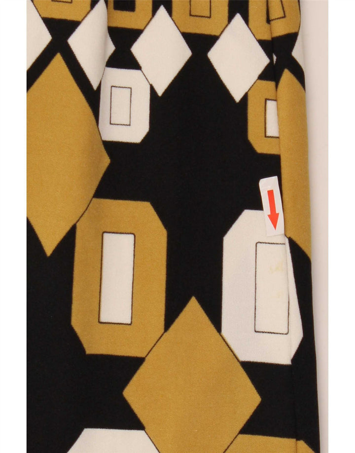 Vintage Womens Midi Skirt EU 36 Small W24 Multicoloured Geometric Polyamide