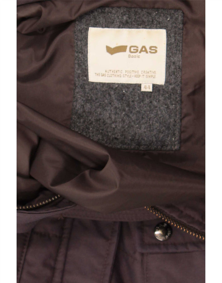 Gas Womens Military Windbreaker Jacket IT 44 Medium Grey