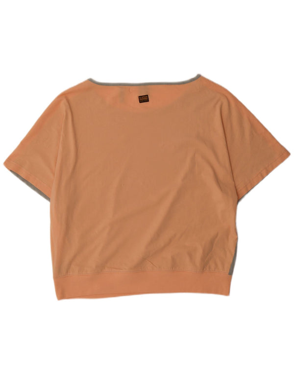 G-Star Womens Graphic T-Shirt Top UK 18 XL Grey Colourblock Cotton
