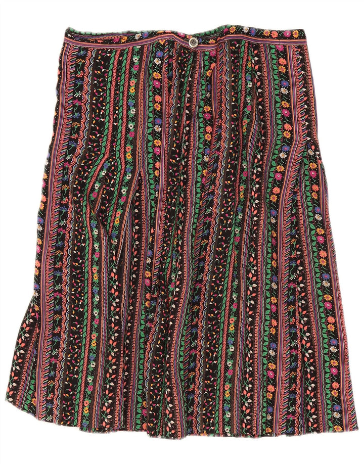 Vintage Womens A-Line Skirt W32 Large Multicoloured Striped