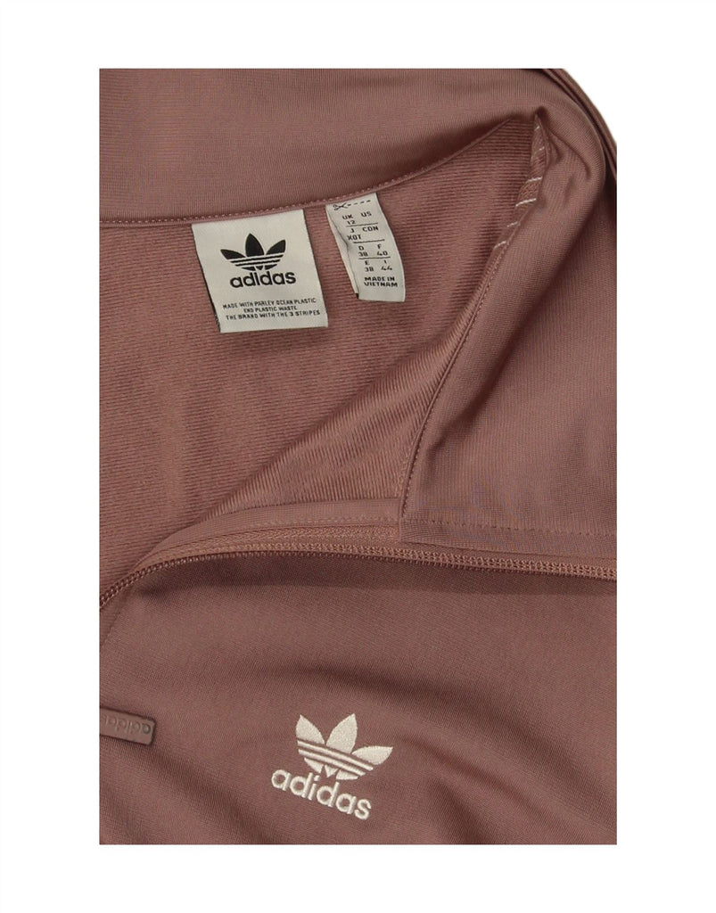 ADIDAS Womens Crop Tracksuit Top Jacket UK 12 Meidum Pink Polyester Vintage Adidas and Second-Hand Adidas from Messina Hembry 