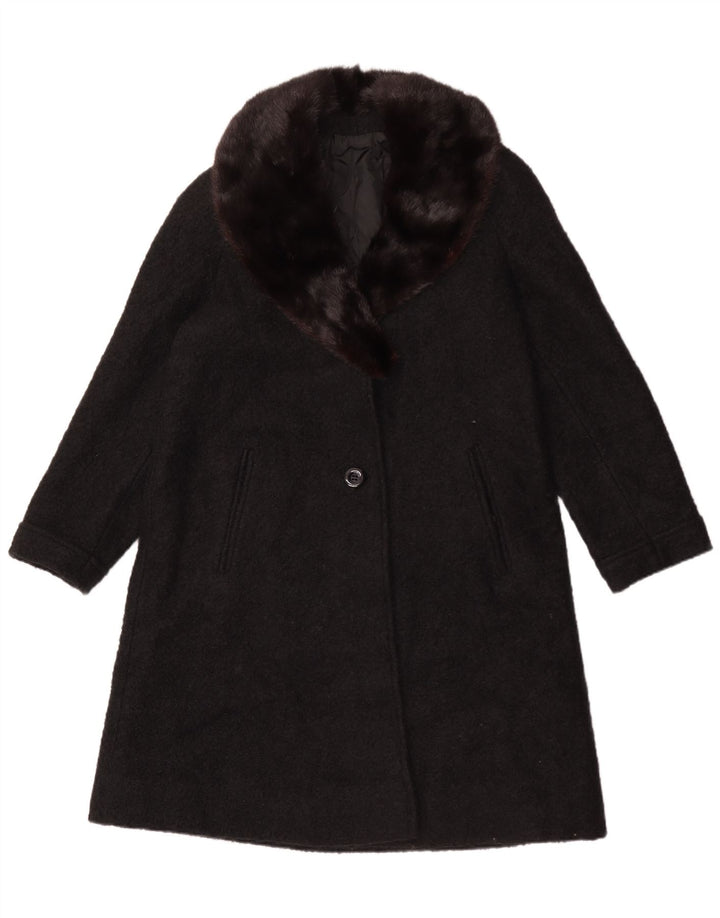 Prestige Womens Overcoat IT 42 Medium Black