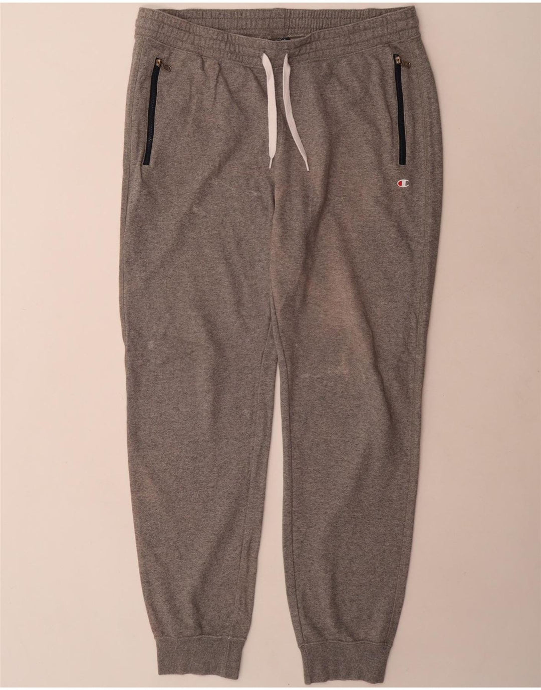 Champion Mens Tracksuit Trousers Joggers XL Grey Cotton