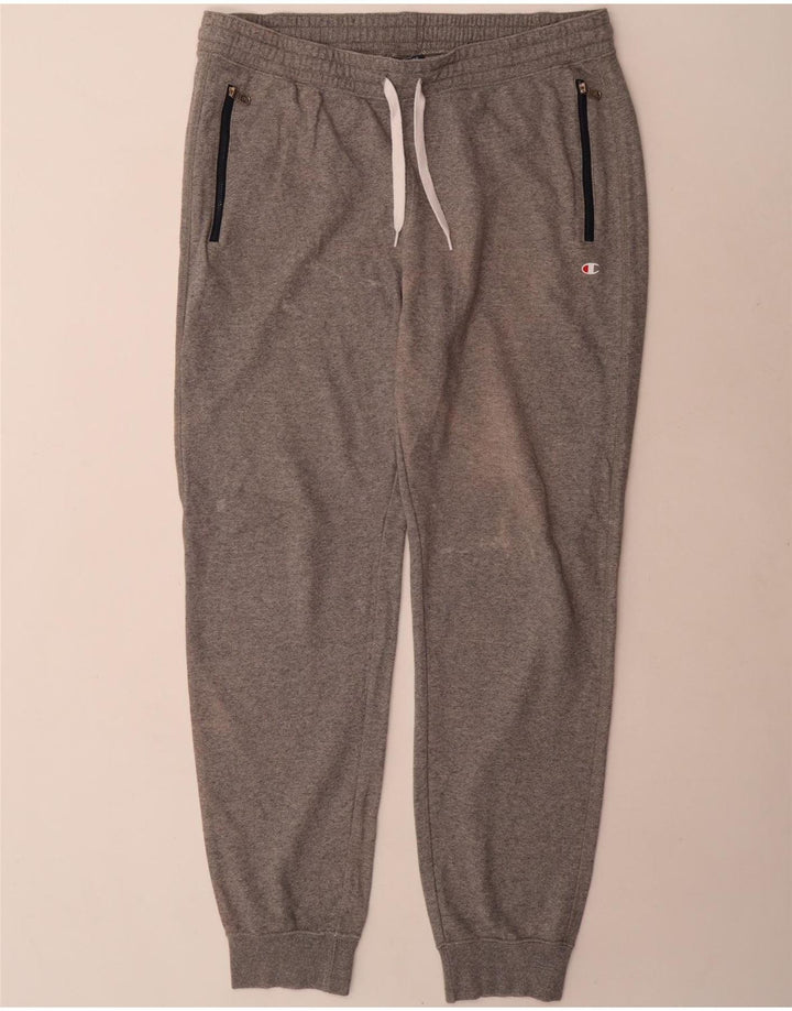 Champion Mens Tracksuit Trousers Joggers XL Grey Cotton