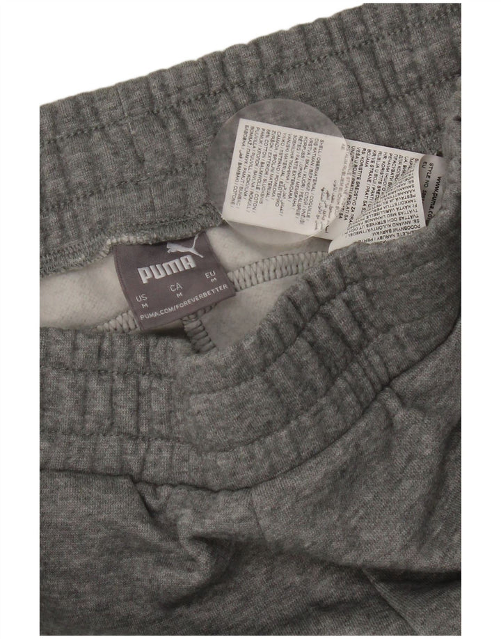 Puma Mens Tracksuit Trousers Joggers Medium  Grey Flecked Cotton