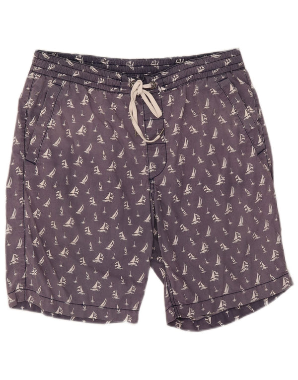 Polo Ralph Lauren Mens Abstract Pattern Casual Shorts Medium W32 Navy Blue