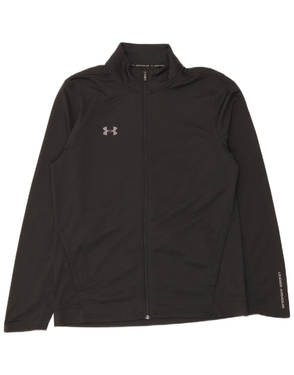 Under Armour Mens Tracksuit Top Jacket Large Black Polyester