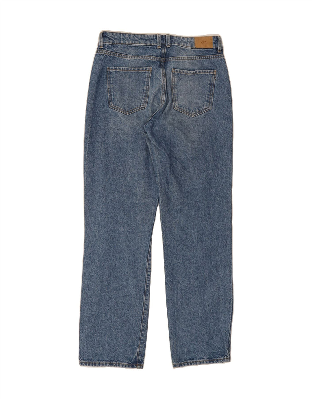 ZARA Womens Straight Jeans EU 38 Small W28 L31 Blue Cotton Vintage Zara and Second-Hand Zara from Messina Hembry 