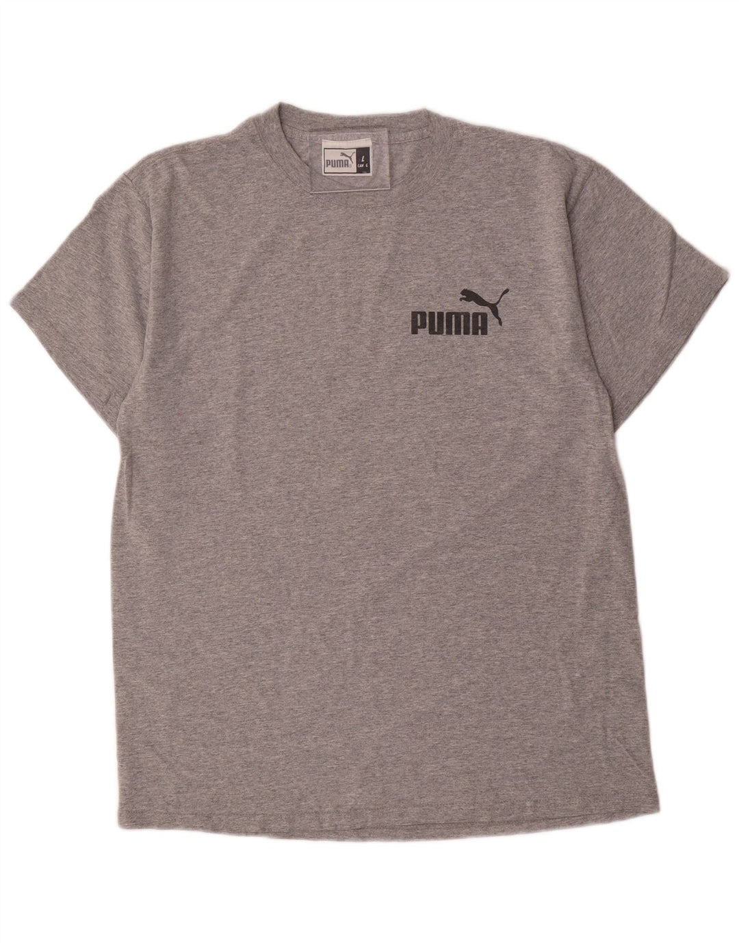 PUMA Mens Graphic T-Shirt Top Large Grey