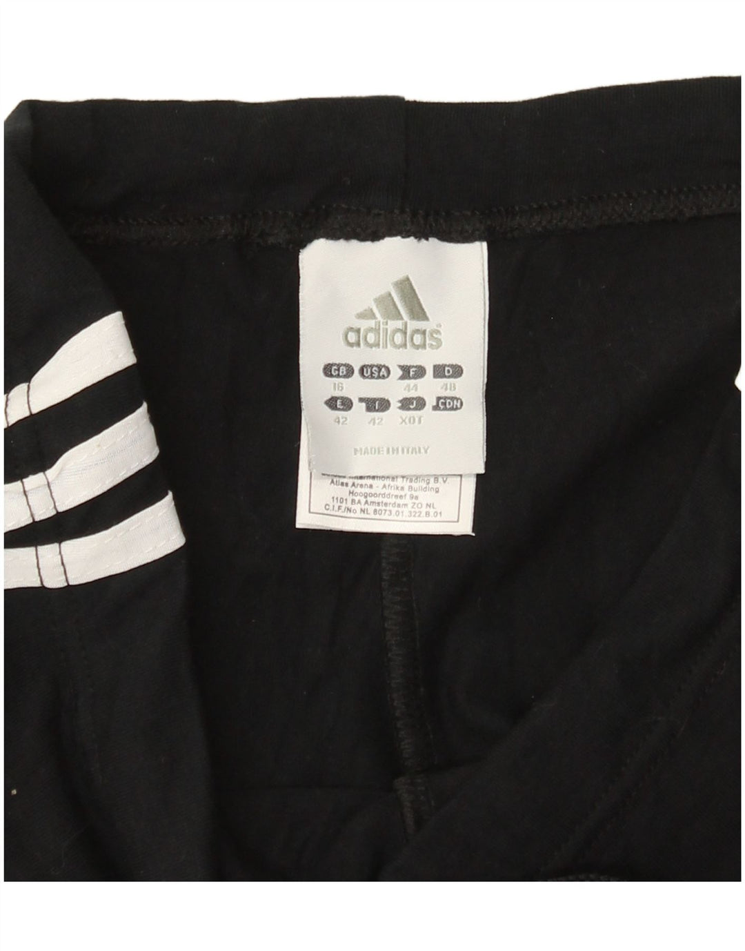 Adidas Womens Tracksuit Trousers UK 16 Large Black Cotton