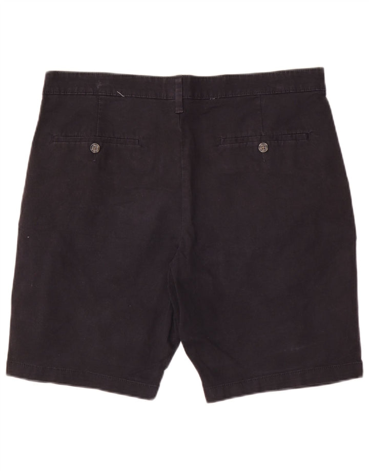 Marks & Spencer Mens Chino Shorts  W34 Large Navy Blue Cotton
