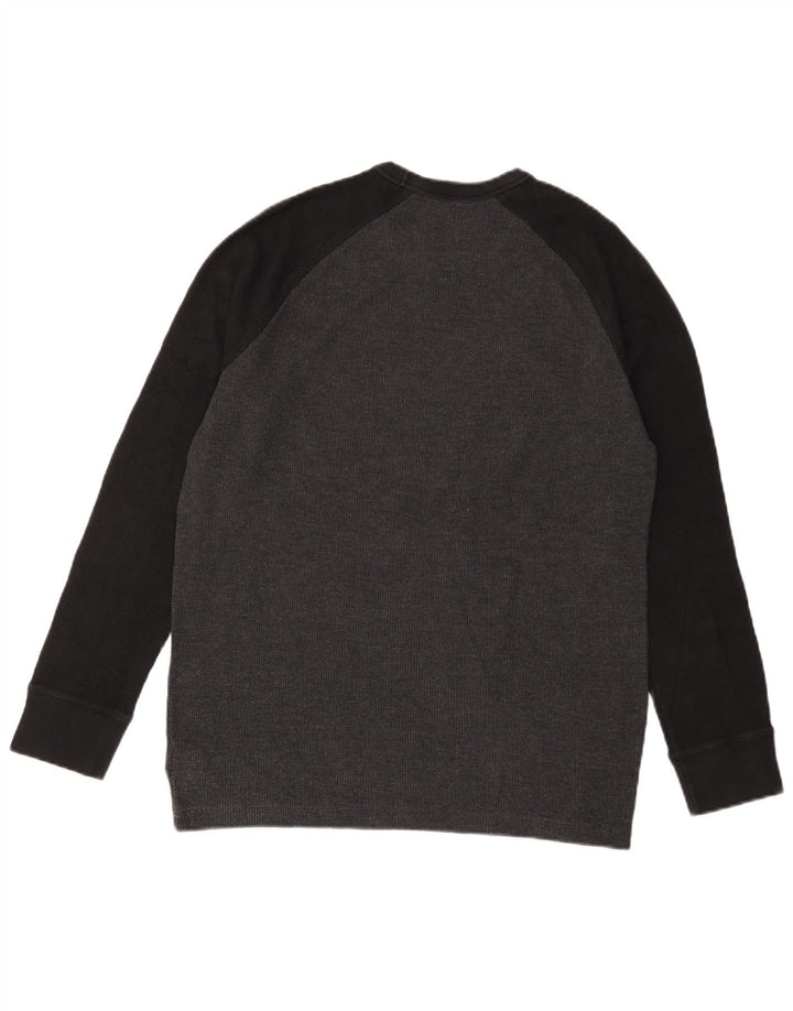 Gap Mens Sweatshirt Jumper Medium Grey Colourblock Cotton