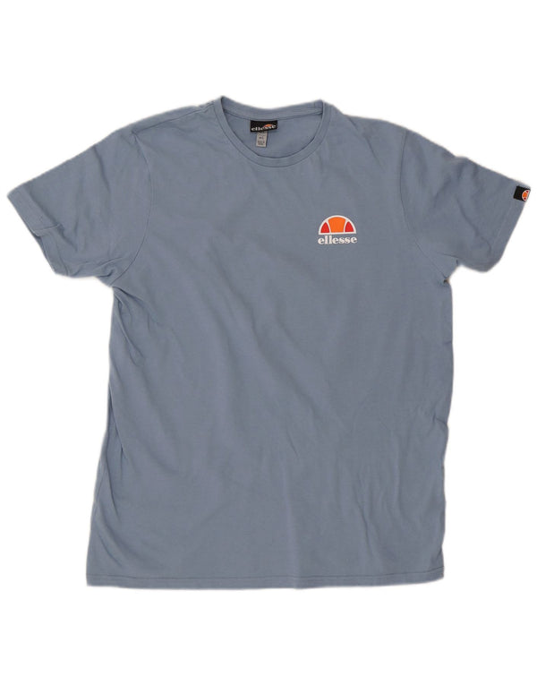Ellesse Mens T-Shirt Top Large Blue Cotton