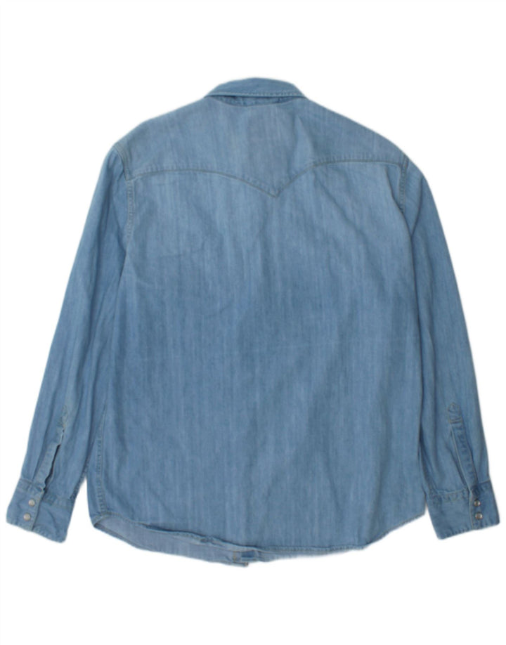 Levi's Mens Standard Fit Denim Shirt Large Blue Cotton
