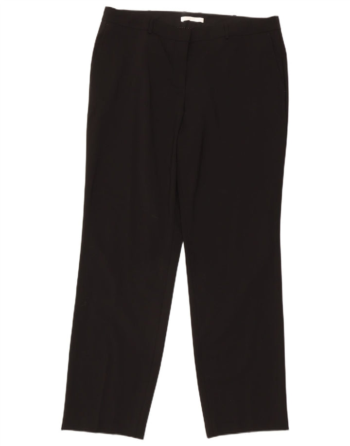 Hugo Boss Womens Straight Suit Trousers W34 L30 Black