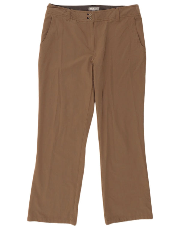 Rohan Womens Straight Chino Trousers UK 12 Medium W34 L28 Brown Polyamide