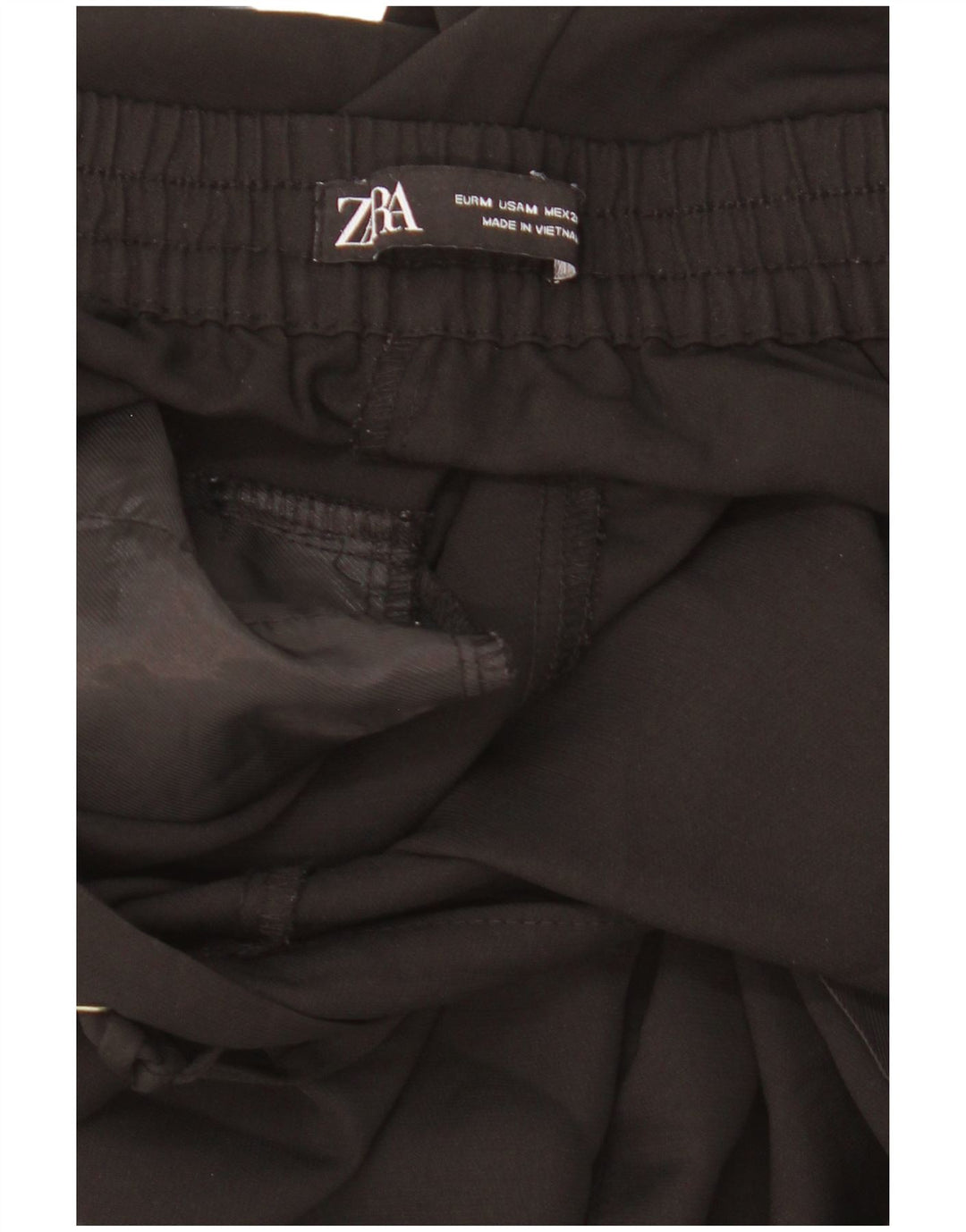 Zara Womens Tapered Casual Trousers Medium W28 L26 Black