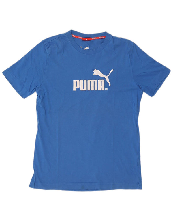 Puma Mens Graphic T-Shirt Top Medium Blue