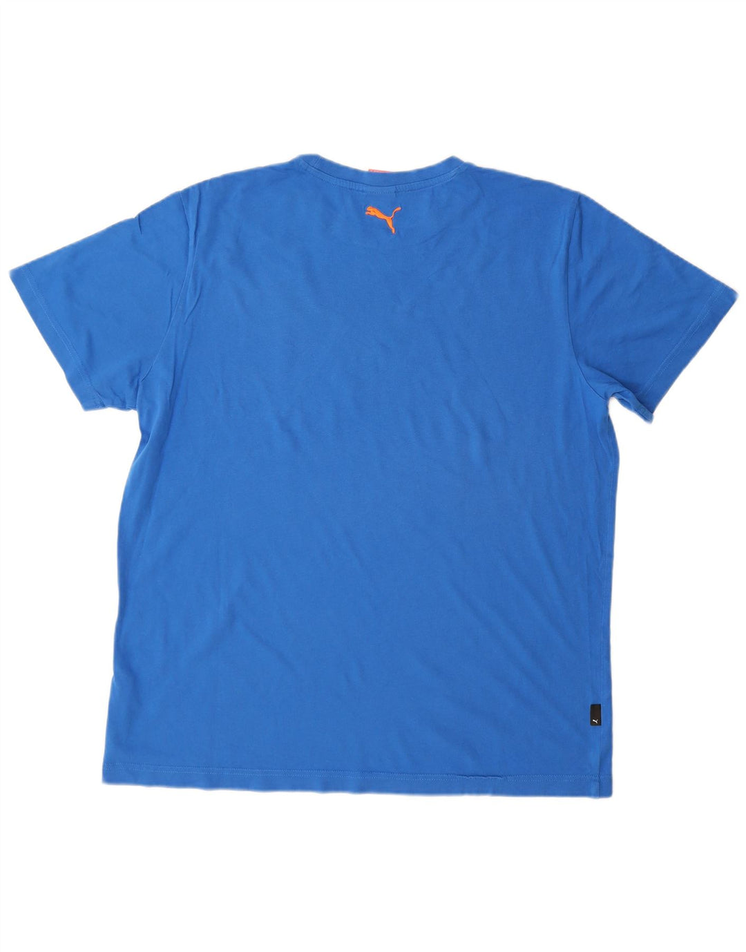 Puma Mens Graphic T-Shirt Top XL Blue Cotton