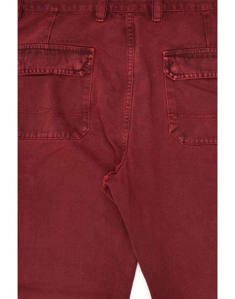 CARRERA Mens Slim Cargo Trousers W36 L29 Burgundy Cotton | Vintage Carrera | Thrift | Second-Hand Carrera | Used Clothing | Messina Hembry 