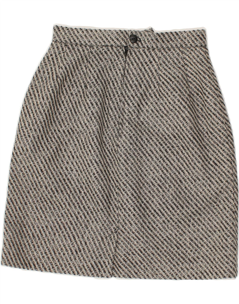 VINTAGE Womens Pencil Skirt W22 2XS  Grey Striped | Vintage Vintage | Thrift | Second-Hand Vintage | Used Clothing | Messina Hembry 