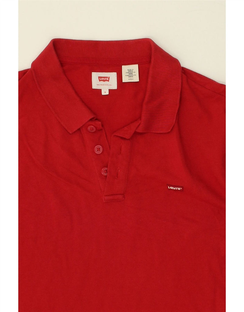 LEVI'S Mens Polo Shirt Small Red Cotton | Vintage Levi's | Thrift | Second-Hand Levi's | Used Clothing | Messina Hembry 