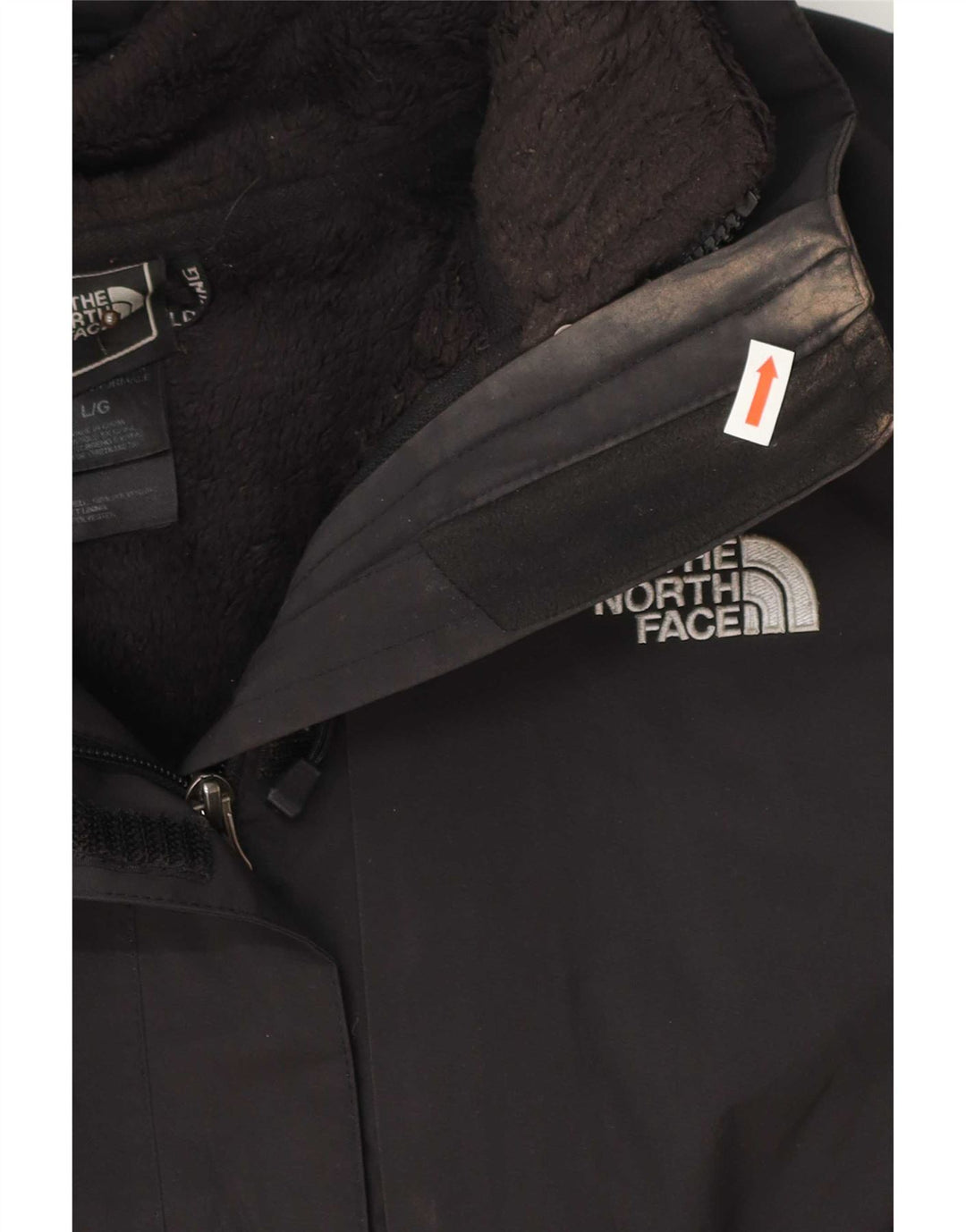The North Face Womens Windbreaker Jacket UK 16 Large Black Polyester