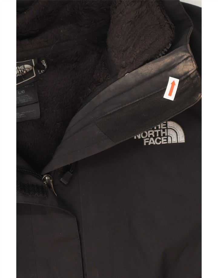 The North Face Womens Windbreaker Jacket UK 16 Large Black Polyester