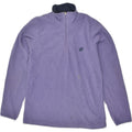 LOTTO Womens Zip Neck Fleece Jumper UK 12 Medium Purple | Vintage Lotto | Thrift | Second-Hand Lotto | Used Clothing | Messina Hembry 