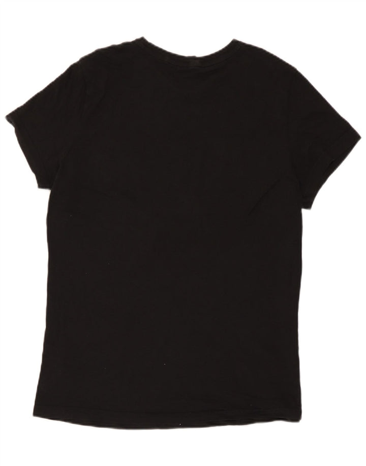 Puma Womens Graphic T-Shirt Top UK 12 Medium Black
