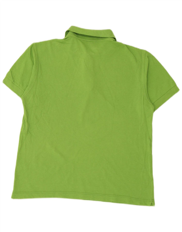 NAVIGARE Mens Polo Shirt Medium Green Cotton