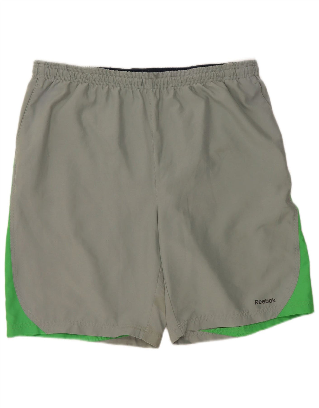 REEBOK Mens Swimming Shorts XL  Green Colourblock Polyester