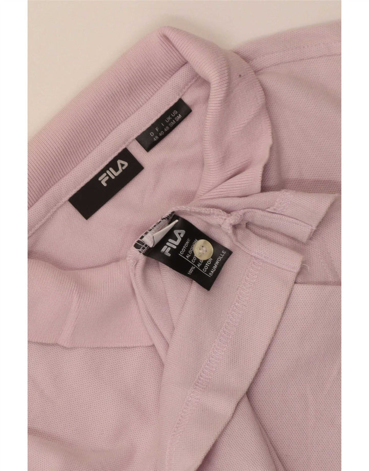 Fila Mens Polo Shirt Small Purple Cotton