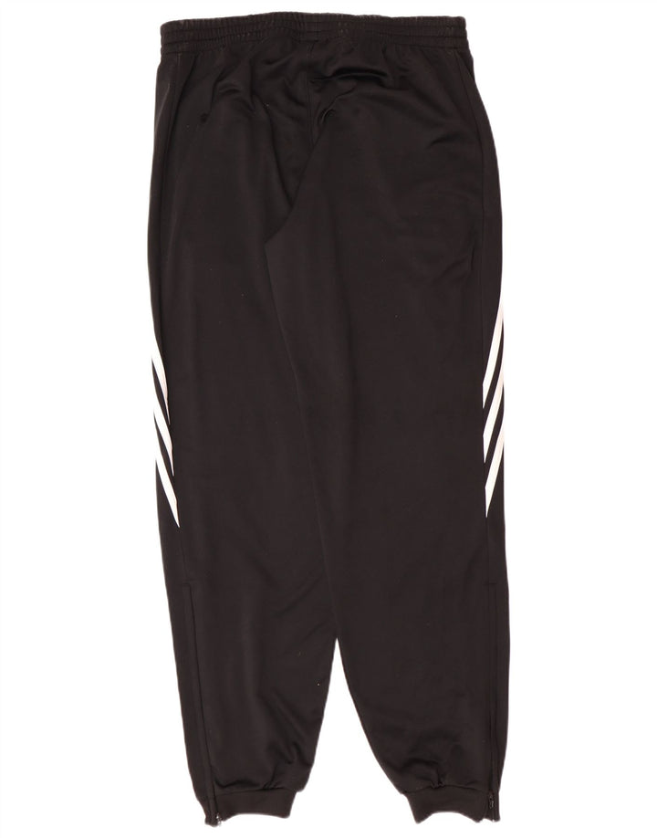 ADIDAS Mens Tracksuit Trousers Joggers Medium Black Polyester