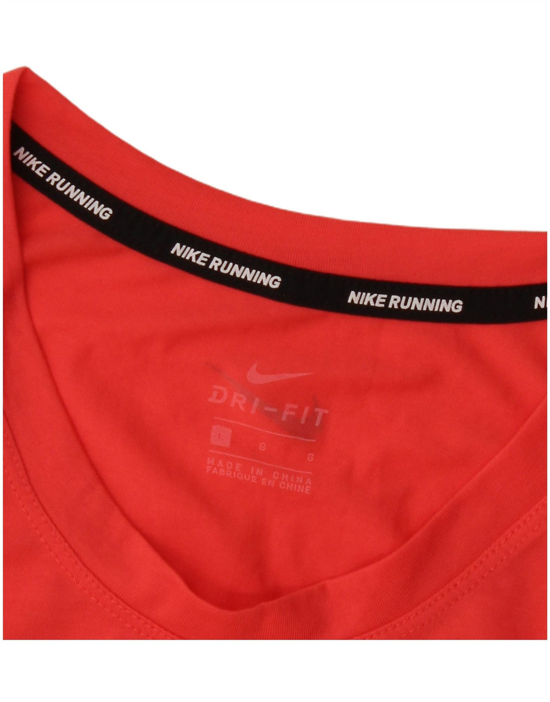 Nike Womens Oversized Graphic T-Shirt Top UK 16 Large Red Colourblock