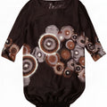 Desigual Womens Graphic Bubble Dress EU 36 Small Black Geometric