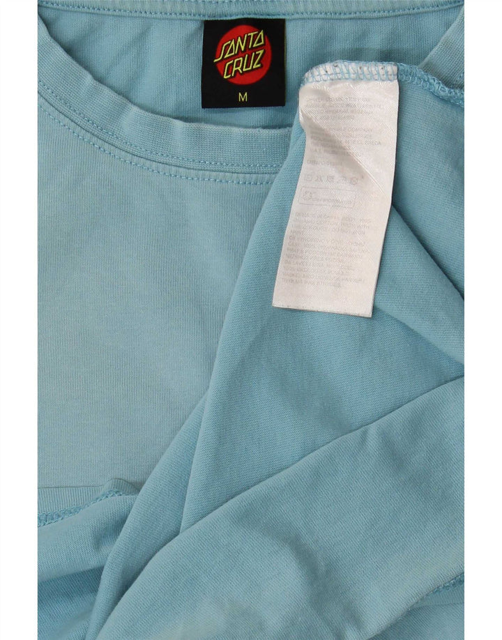Santa Cruz Mens Graphic T-Shirt Top Medium Blue Cotton