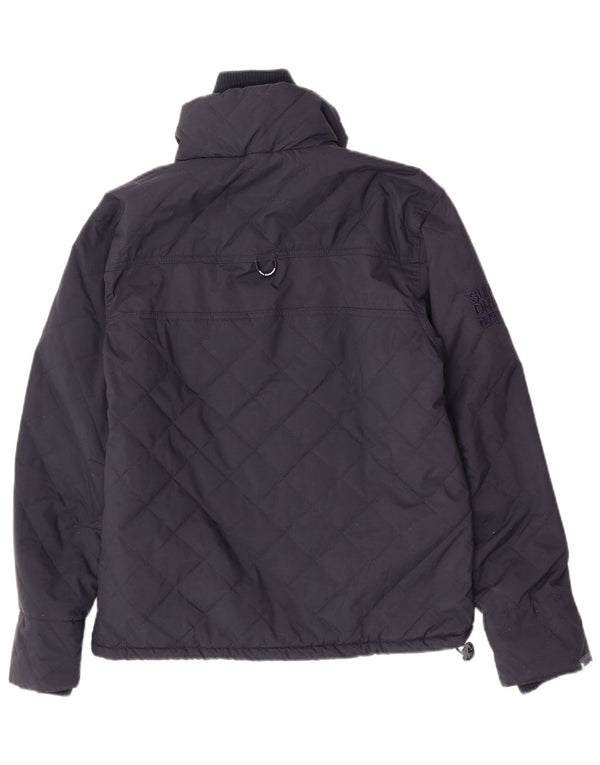 Superdry Mens Padded Jacket UK 38 Medium Navy Blue Nylon