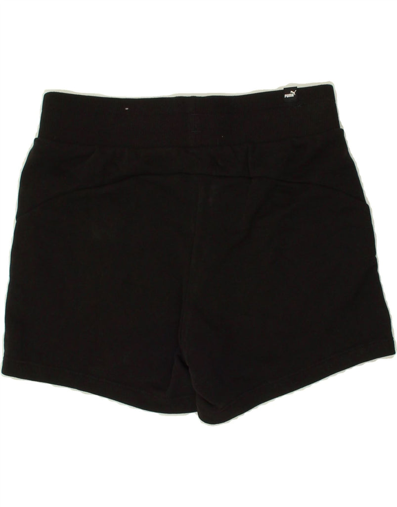 PUMA Womens Graphic Sport Shorts UK 4 XS Black Cotton Vintage Puma and Second-Hand Puma from Messina Hembry 