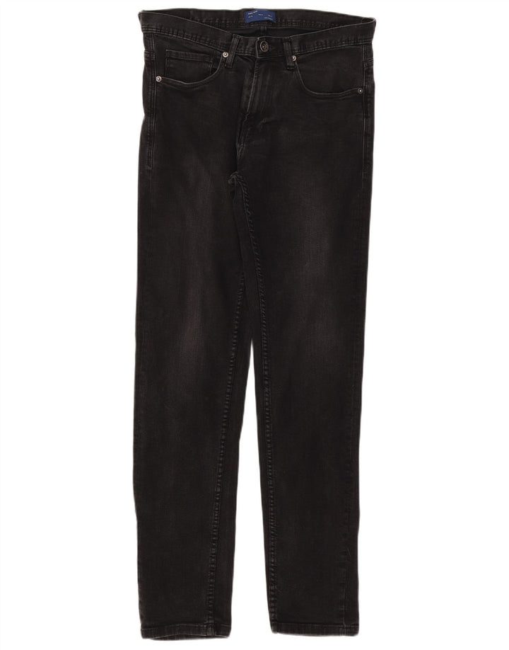 Zara Mens Slim Jeans EU 38 Small W30 L31 Black Cotton