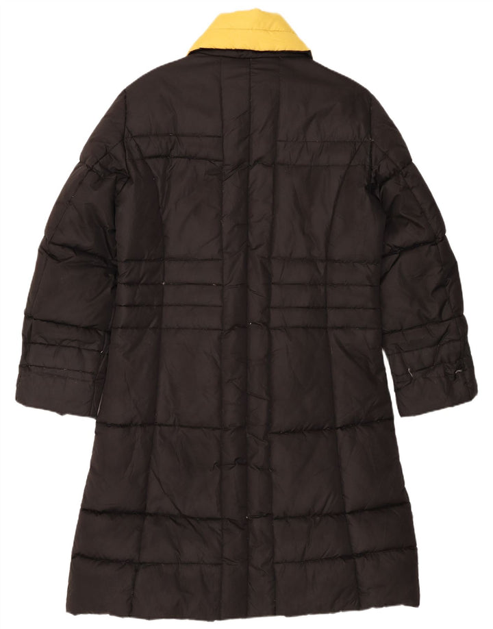 Vintage Womens Padded Coat UK 18 XL Black Polyester