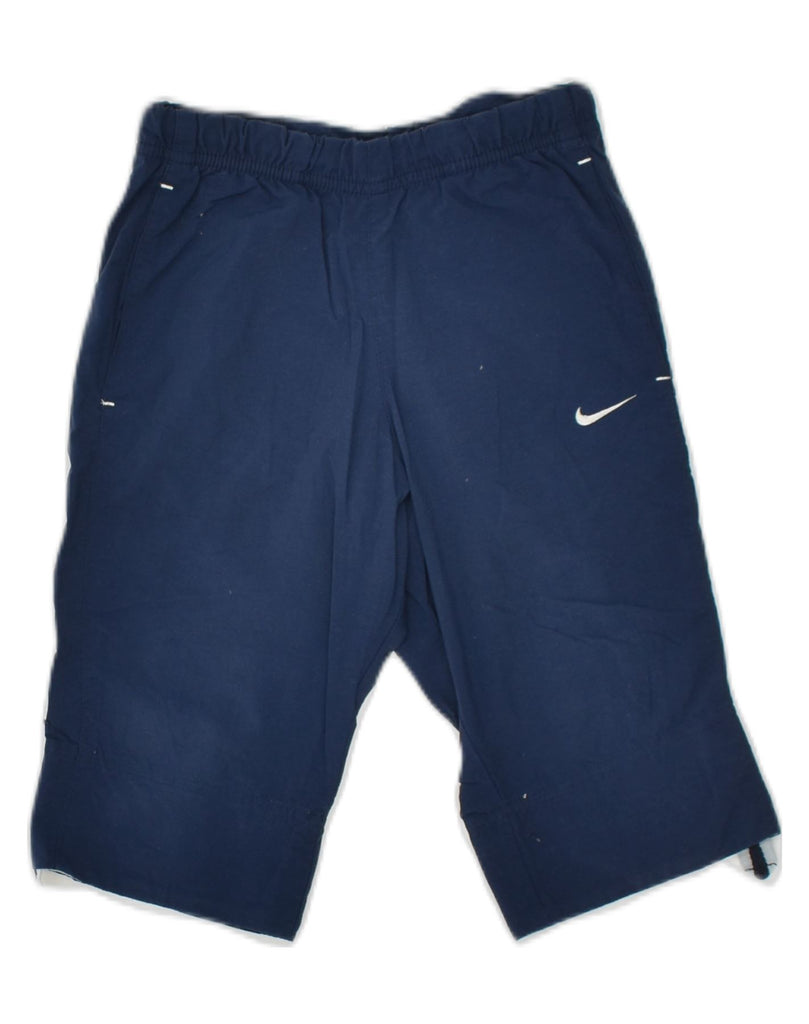 NIKE Boys Bermuda Shorts 3-4 Years Navy Blue Nylon | Vintage Nike | Thrift | Second-Hand Nike | Used Clothing | Messina Hembry 