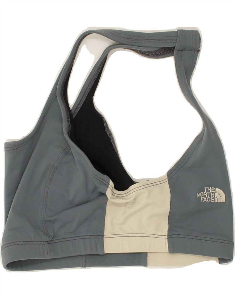 THE NORTH FACE Womens Sport Bra Vest Top UK 12 Medium Grey Colourblock | Vintage The North Face | Thrift | Second-Hand The North Face | Used Clothing | Messina Hembry 