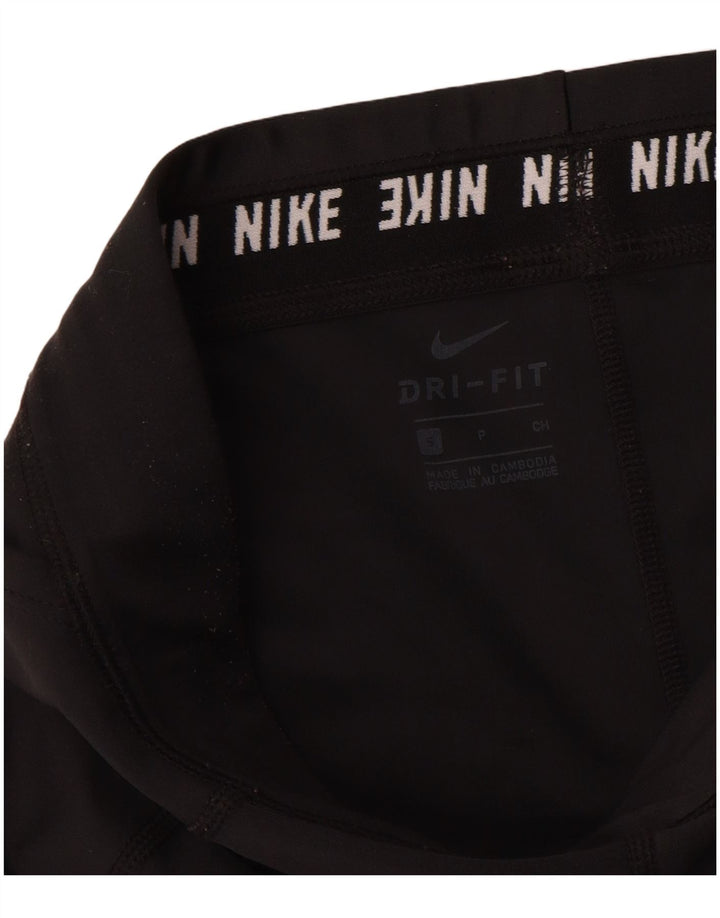 Nike Womens Dri Fit Leggings UK 8 Small  Black Polyester