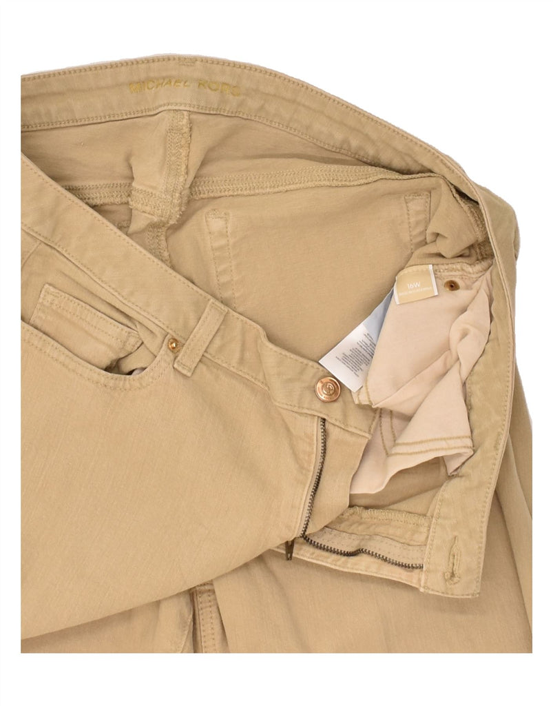 MICHAEL KORS Womens Slim Jeans W36 L30 Beige Cotton | Vintage Michael Kors | Thrift | Second-Hand Michael Kors | Used Clothing | Messina Hembry 