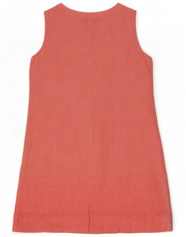 Tu Clothing Womens Sleeveless A-Line Dress UK 20 2XL Pink Linen