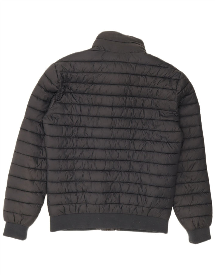 Superdry Mens Padded Jacket UK 40 Large Navy Blue Nylon