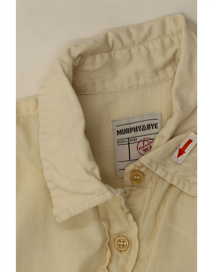 Murphy & Nye Womens Shirt UK 16 Large Beige Cotton